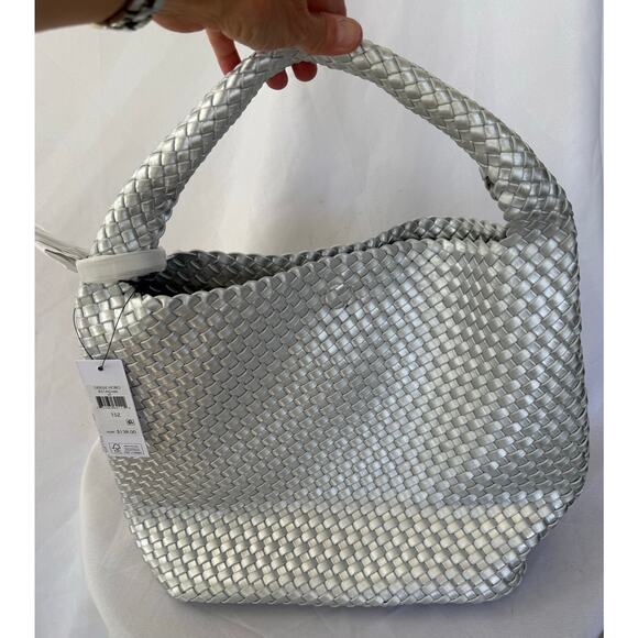 DKNY Giselle Hobo bag with wristlet Silver - Picture 1 of 14